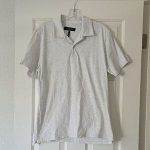 rag & bone Light Gray heathered Polo Shirt
